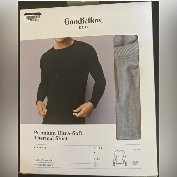 Goodfellow & Co Other - Goodfellow & Co Mens Size Small S Premium Ultra Soft Thermal Under Shirt Gray
